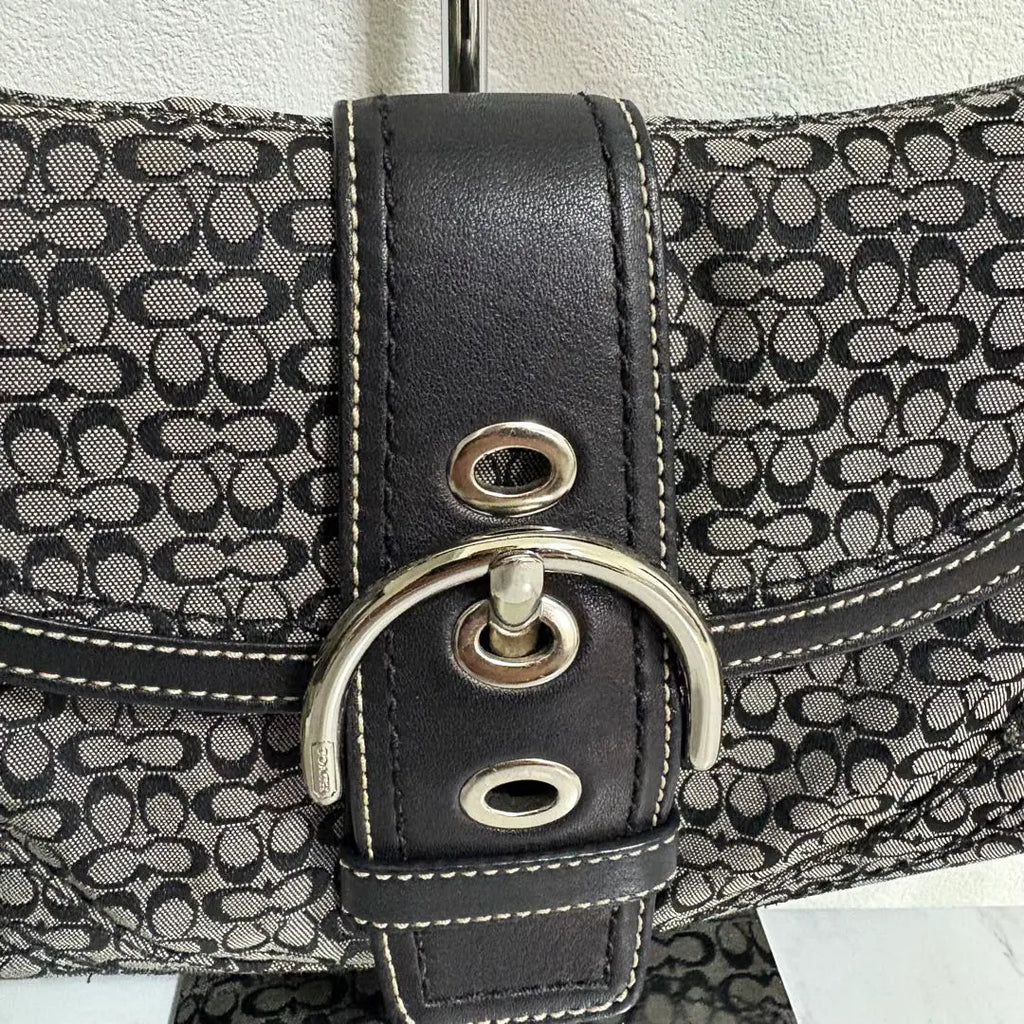 Coach Y2K mini monogram black & grey soho
