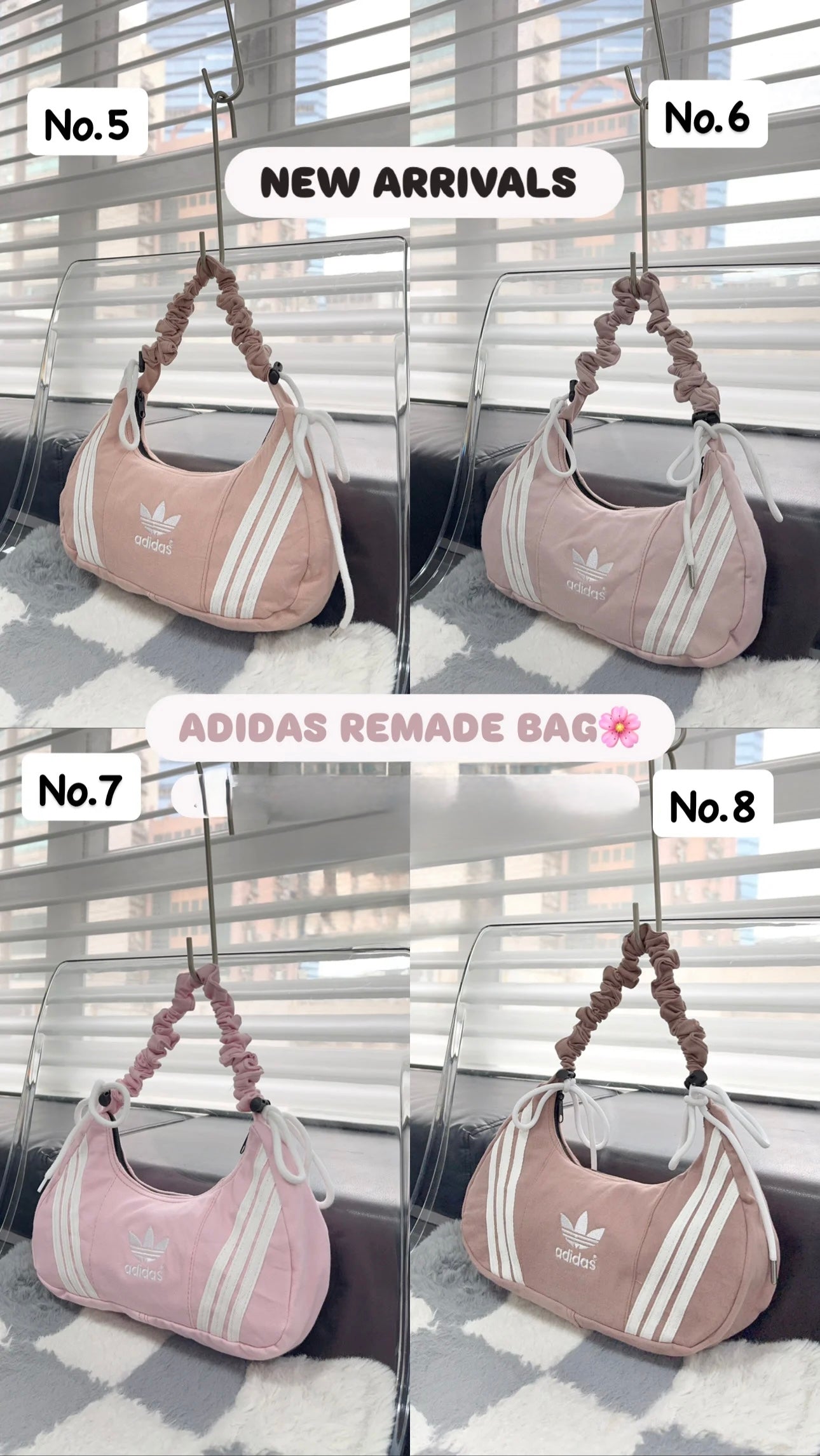 Adidas Remade Scrunchie Bag (Pink Edition)