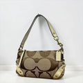 Coach Vintage Signature Brown mini Carly purse
