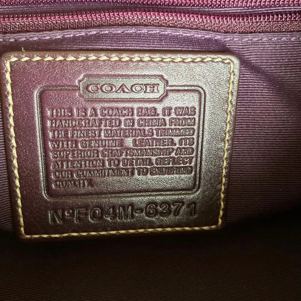 Coach Baguette Hampton in Rare Purple