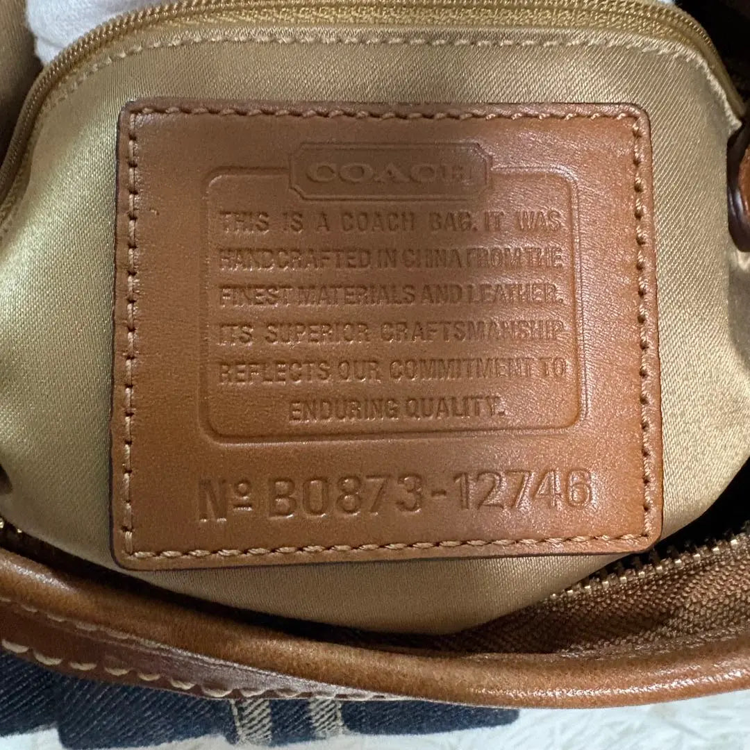 Coach Denim Ergo Shoulder Bag