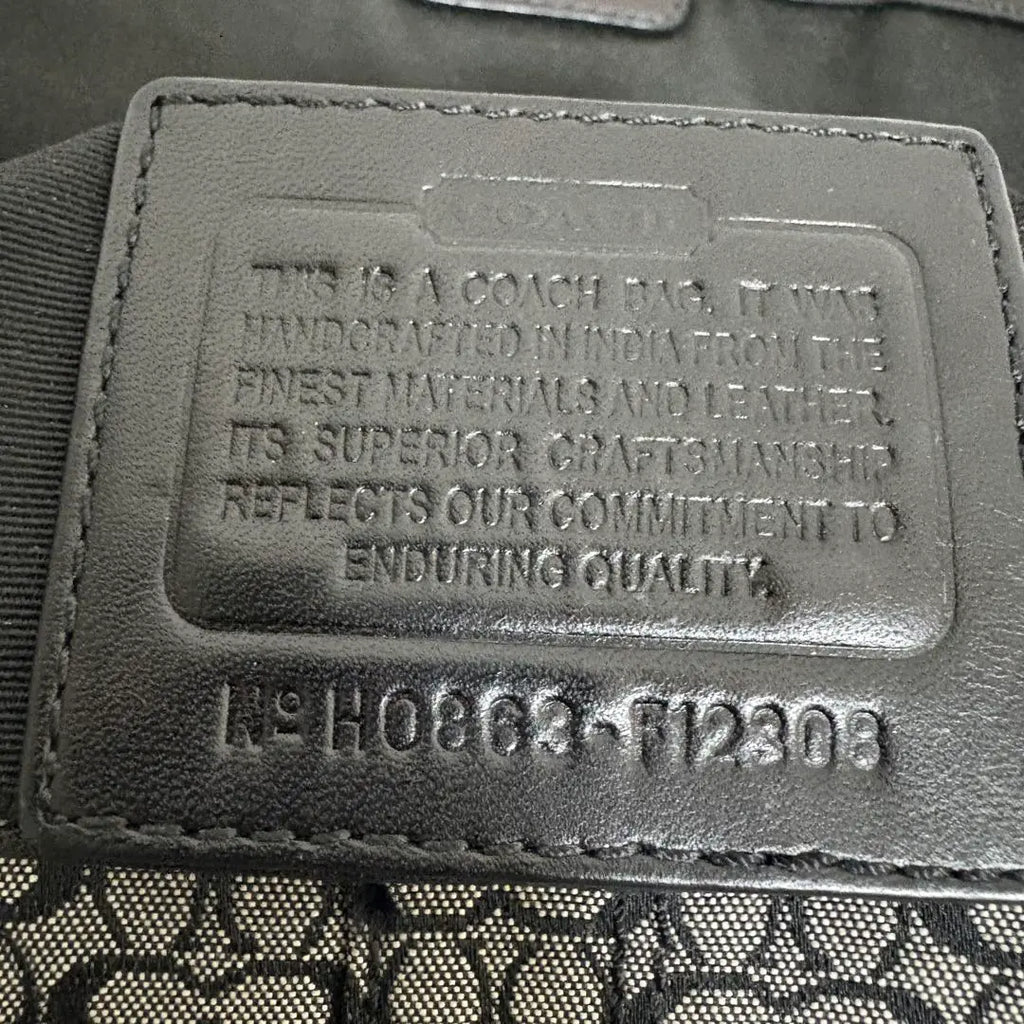 Coach Y2K mini monogram black & grey soho