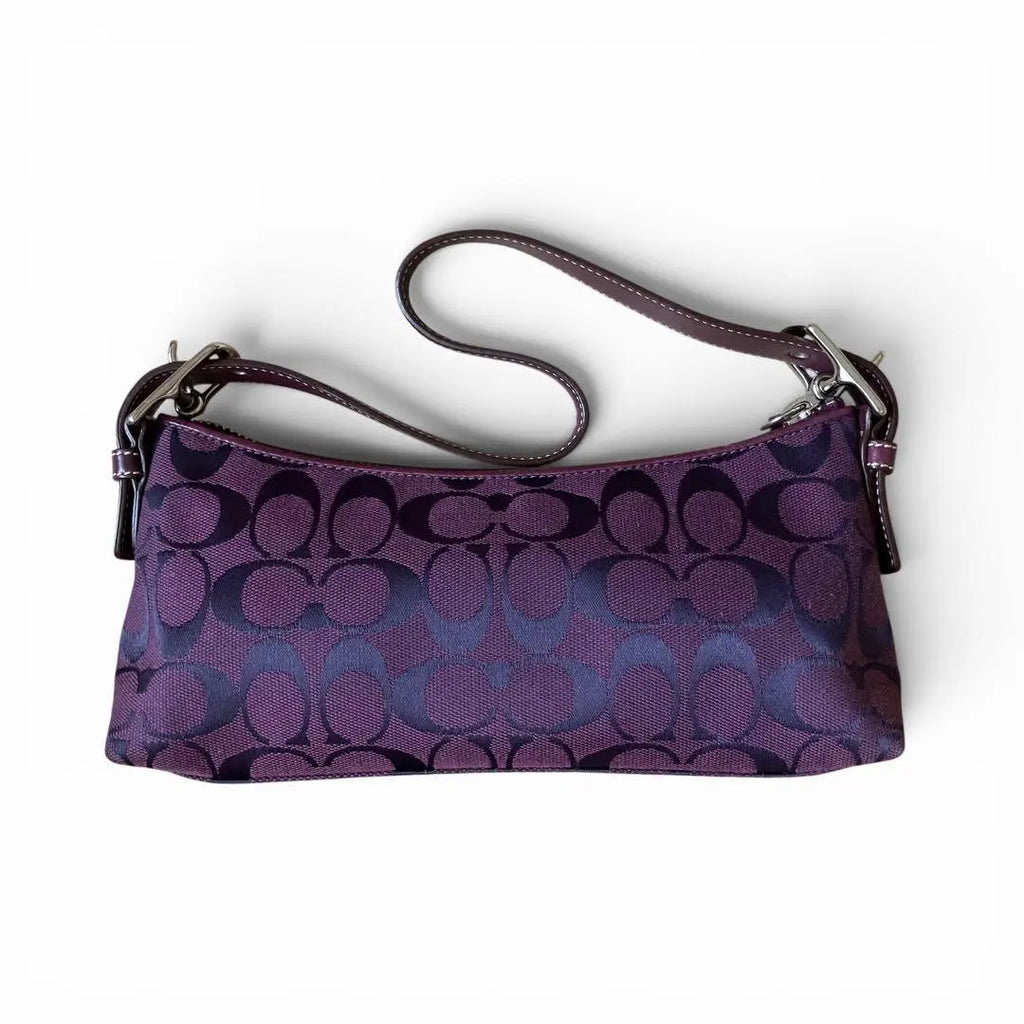Coach Baguette Hampton in Rare Purple