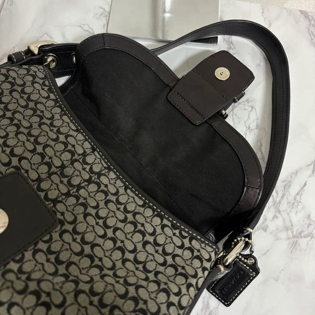 Coach Y2K mini monogram black & grey soho