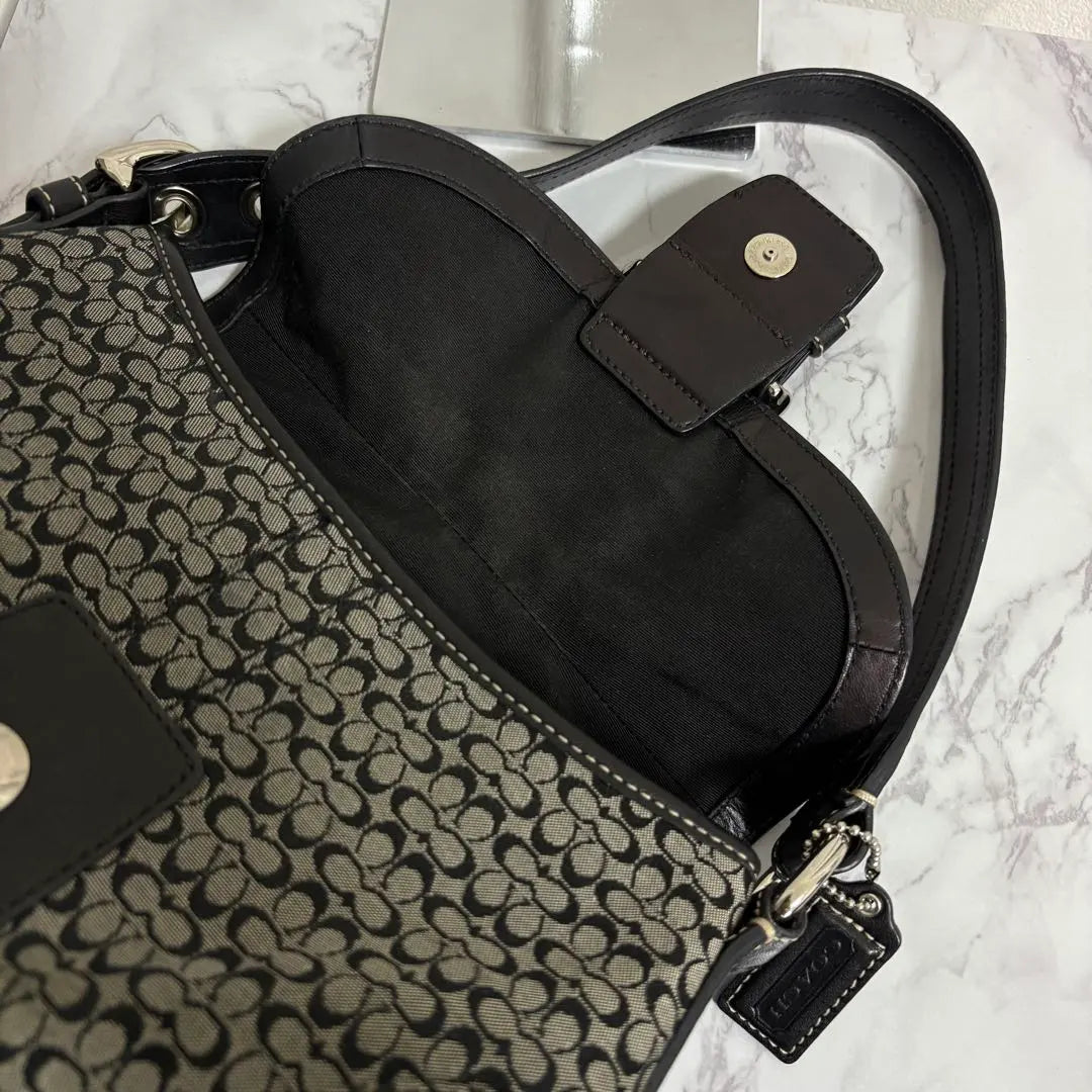 Coach Y2K mini monogram black & grey soho