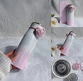 Starbucks China Exclusive Wanhua Rose Thermos Bottle featuring a silk floral-ribbon bow handle