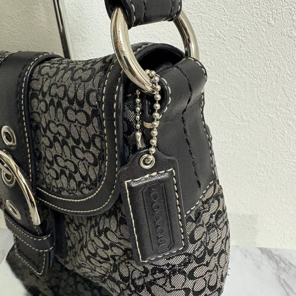Coach Y2K mini monogram black & grey soho