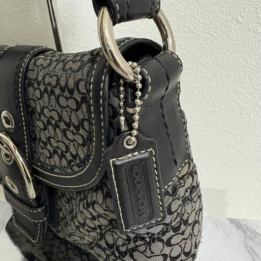 Coach Y2K mini monogram black & grey soho