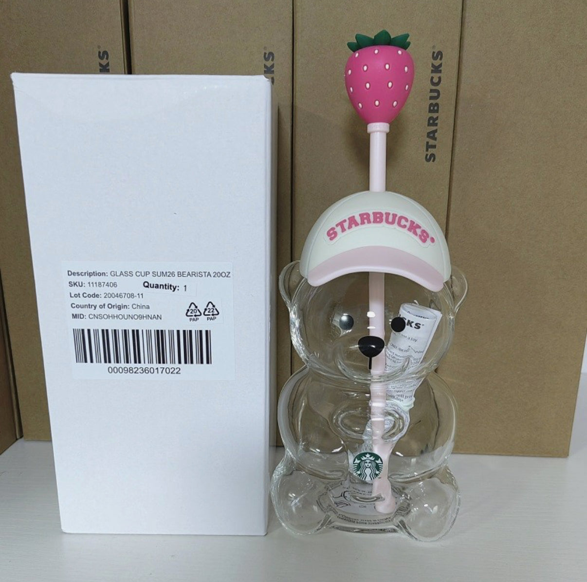 Starbucks Bearista Cup Pink