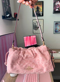 Coach Faye Shoulder Bag in Signature Denim Pink