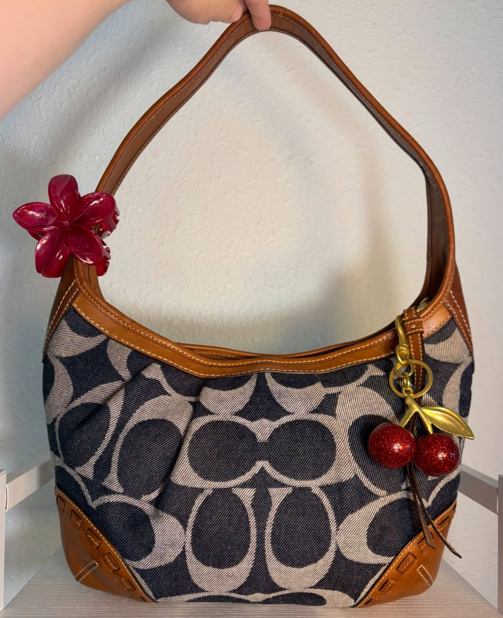 Coach Denim Ergo Shoulder Bag
