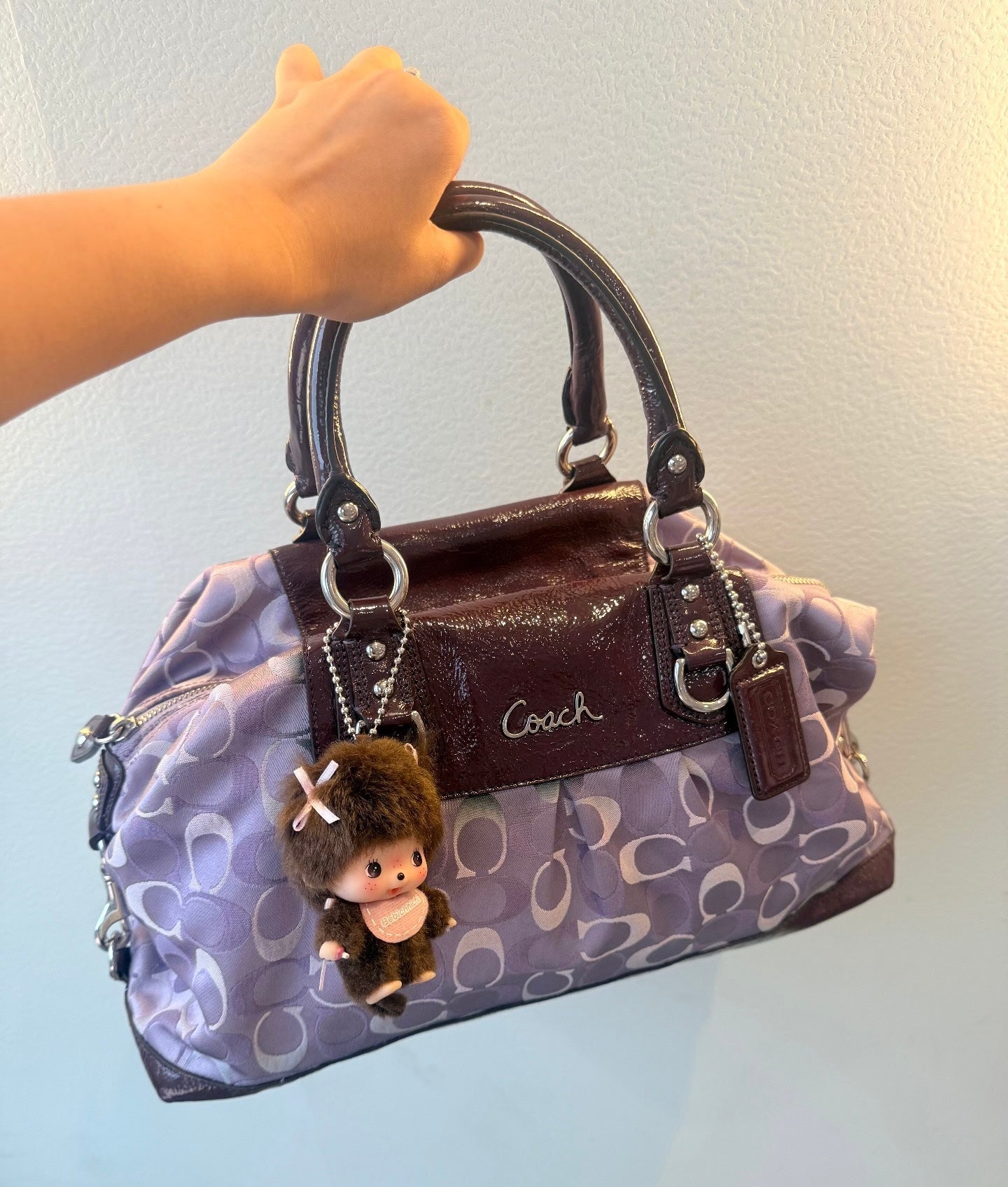 Rare Coach Purple Ashley Bag