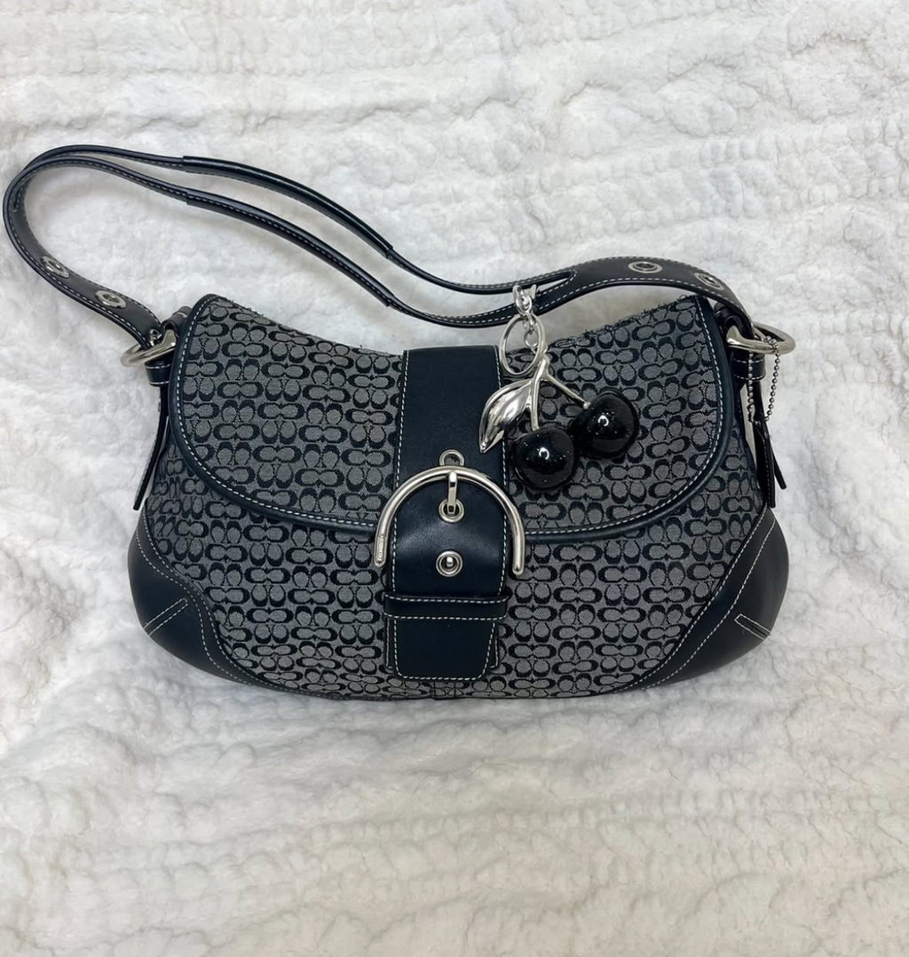 Coach Y2K mini monogram black & grey soho