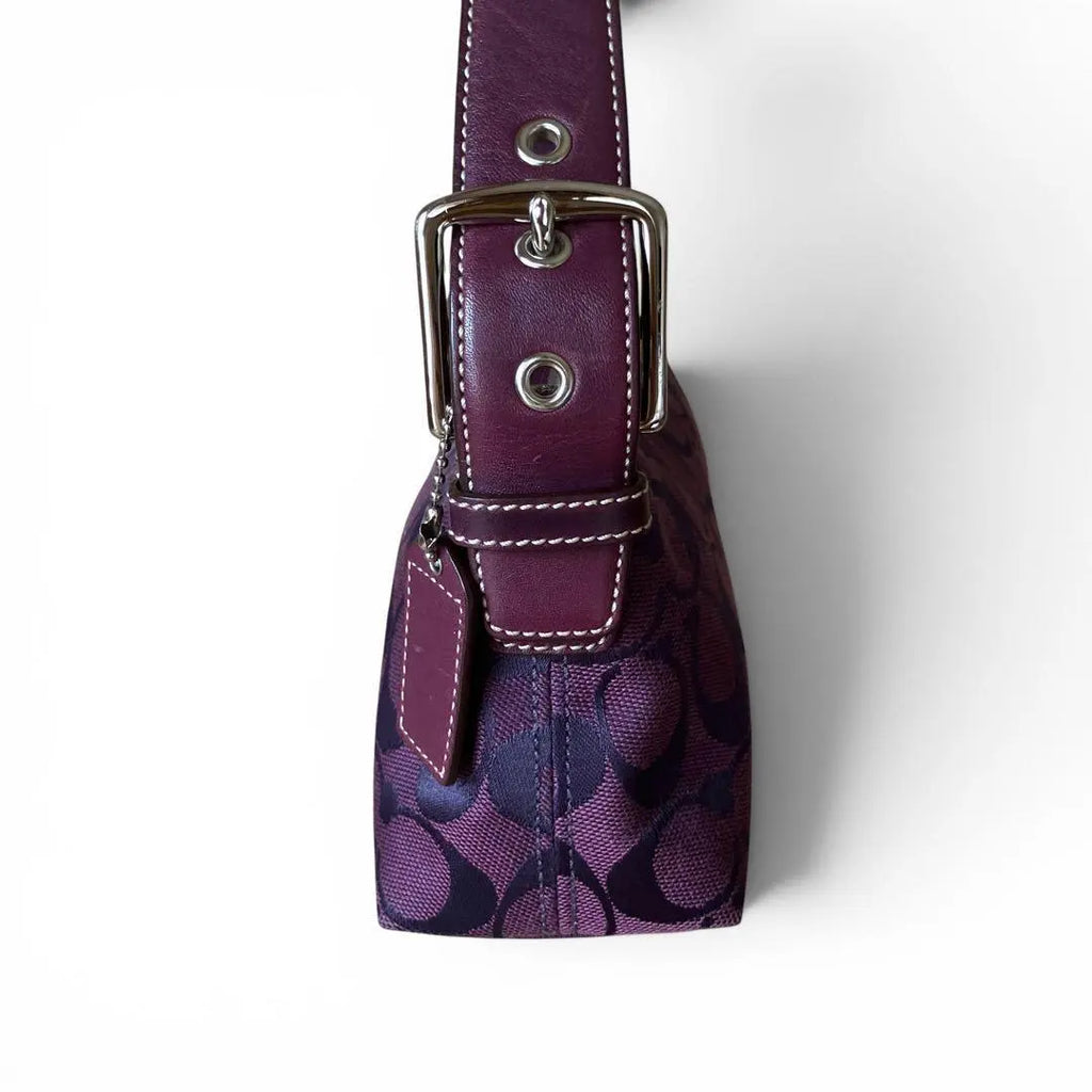 Coach Baguette Hampton in Rare Purple