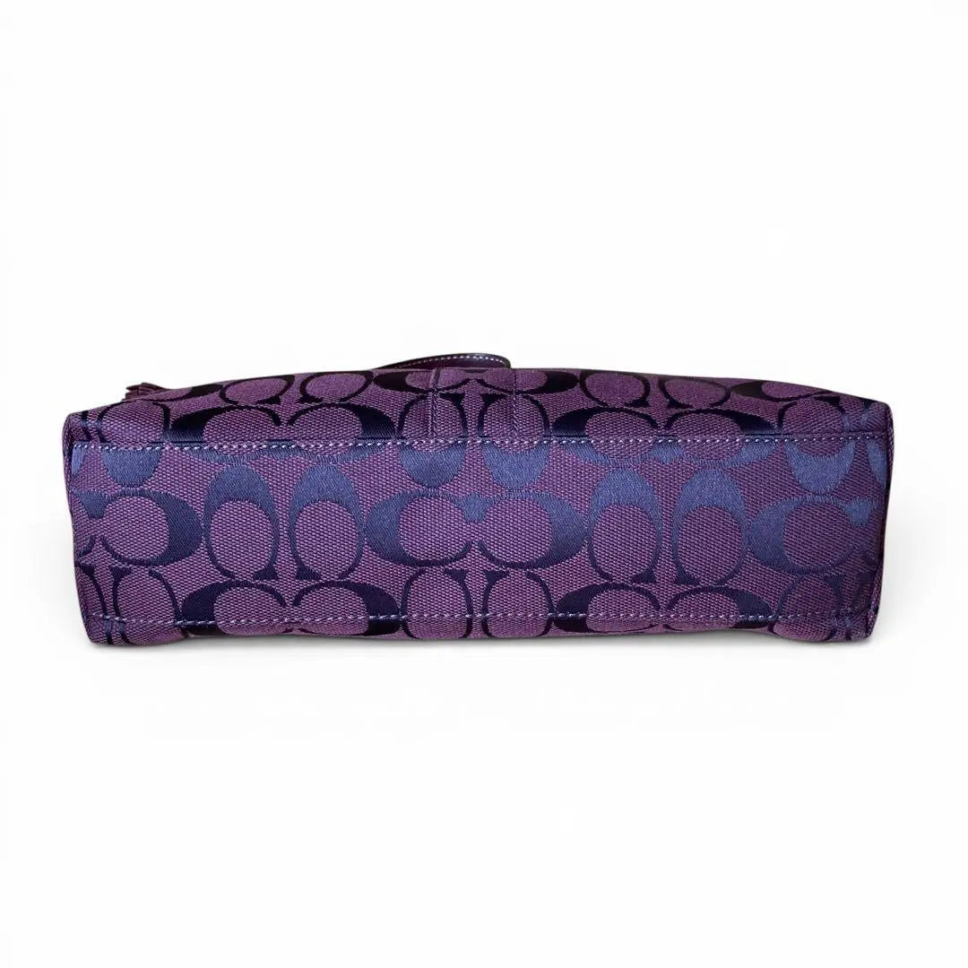 Coach Baguette Hampton in Rare Purple