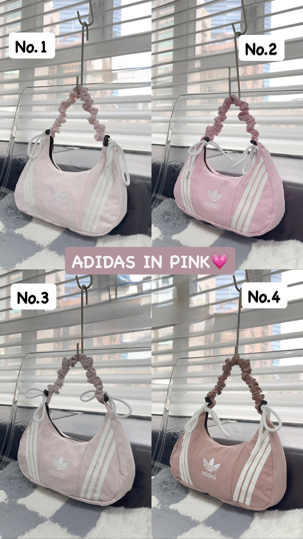 Adidas Remade Scrunchie Bag (Pink Edition)