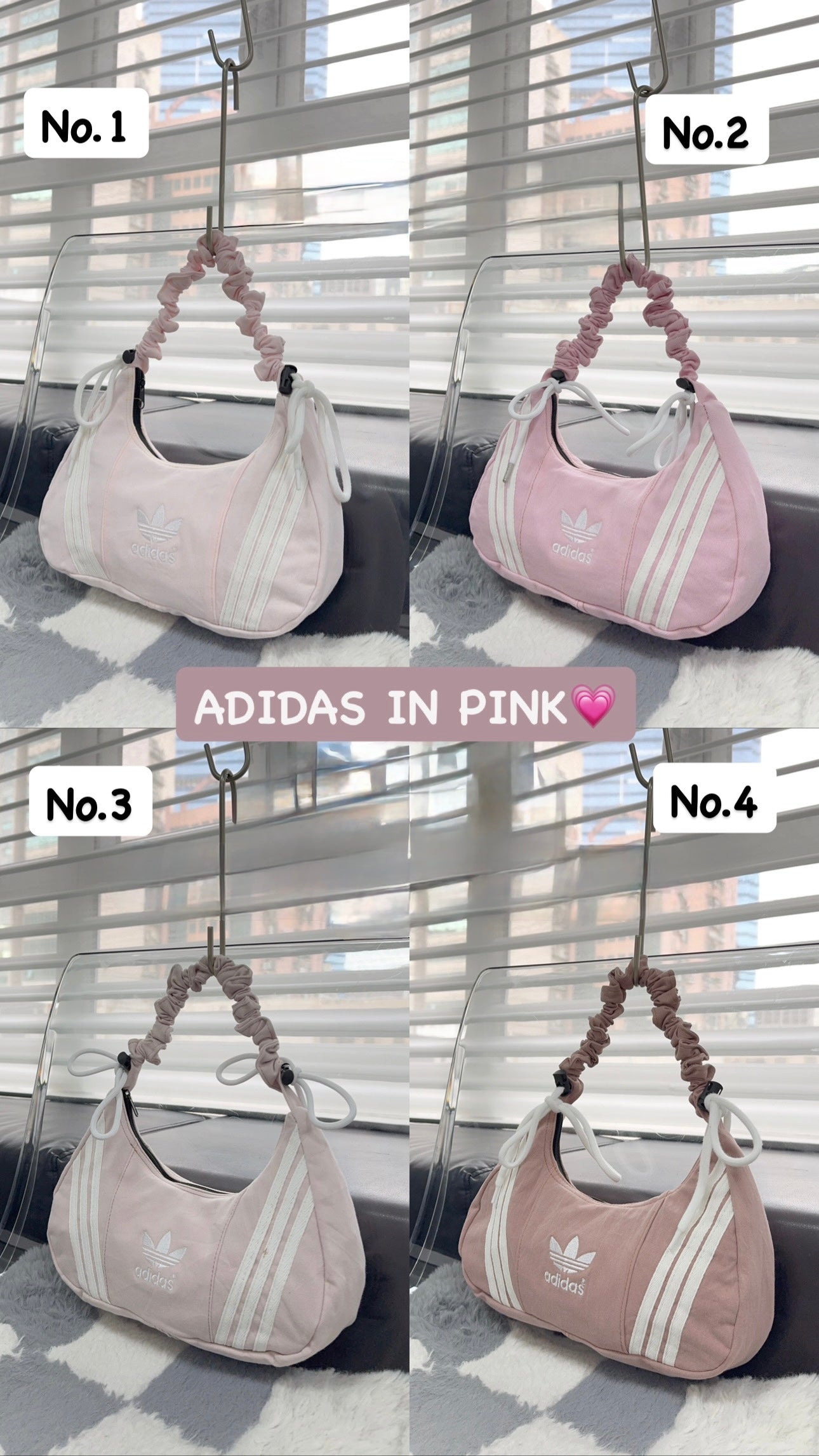 Adidas Remade Scrunchie Bag (Pink Edition)